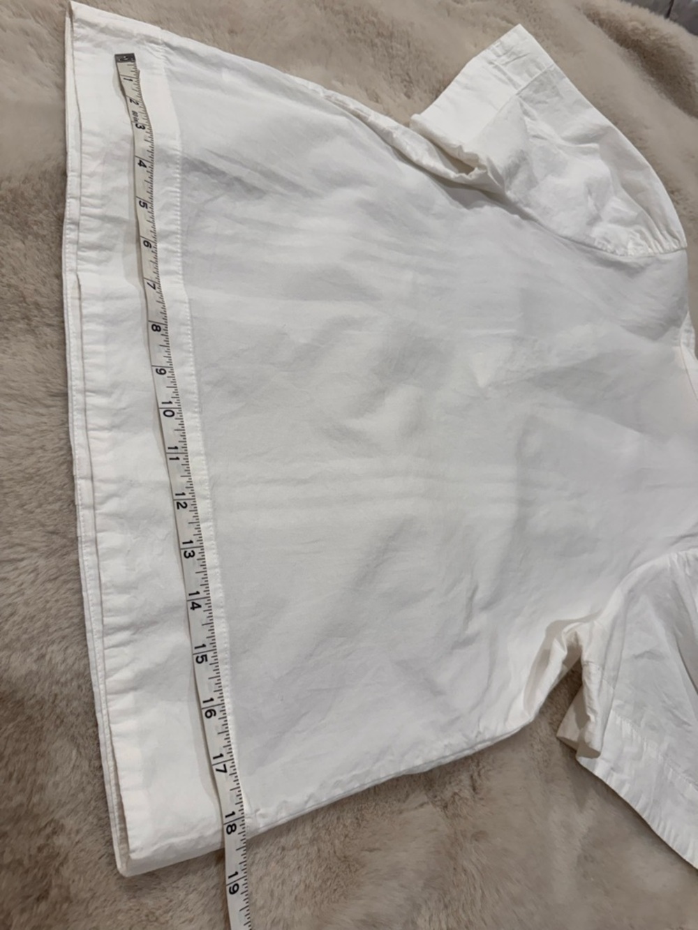 Anthropologie White Pintuck Popover Top - Picture 3 of 14